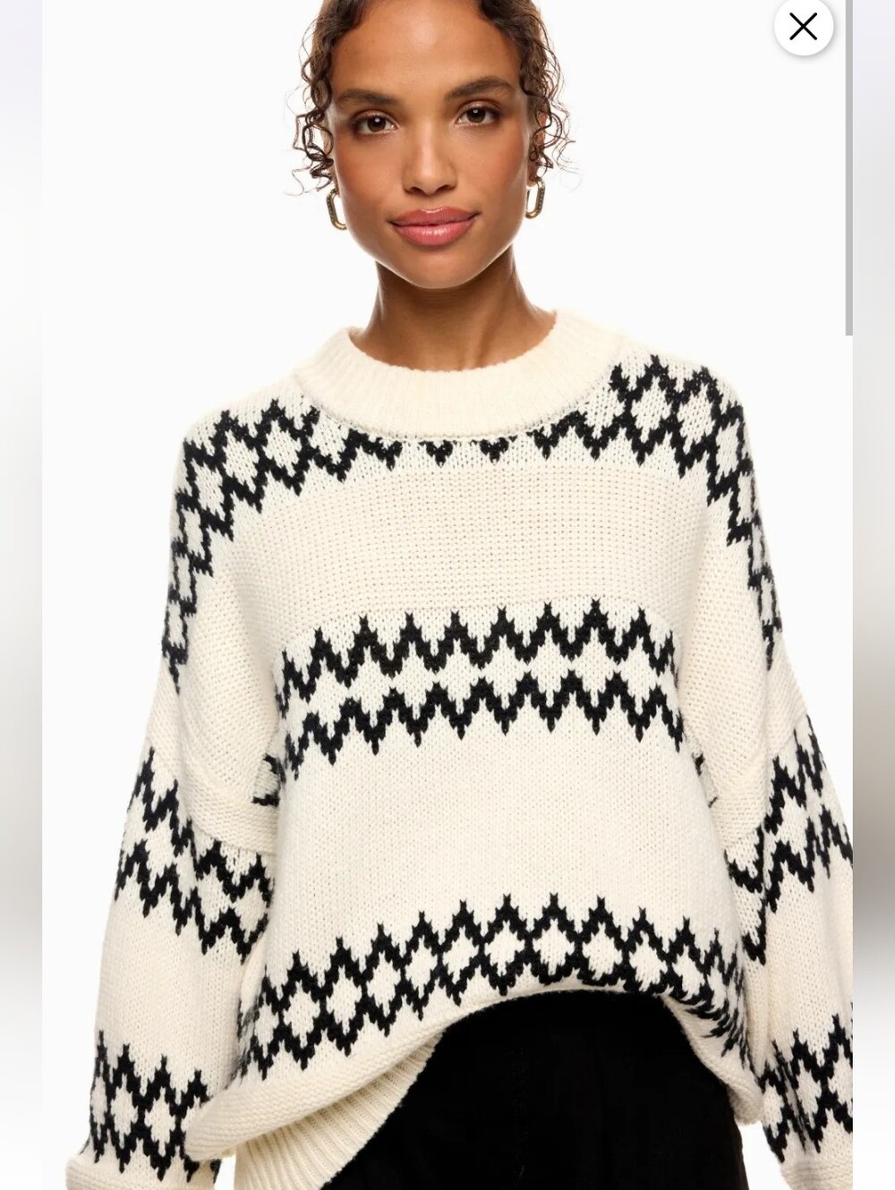 REISS WOOL IVY FAIRISLE JUMPER SIZE XS